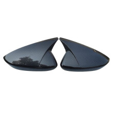 For 3 Axela 2019-2025 Car Exterior Door Ox Horn Rearview Mirror Cover Side Mirror Cap Trim Accessories Carbon