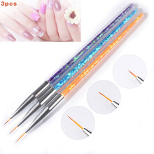3PC Nail Art Pen Set for UV Gel Polish