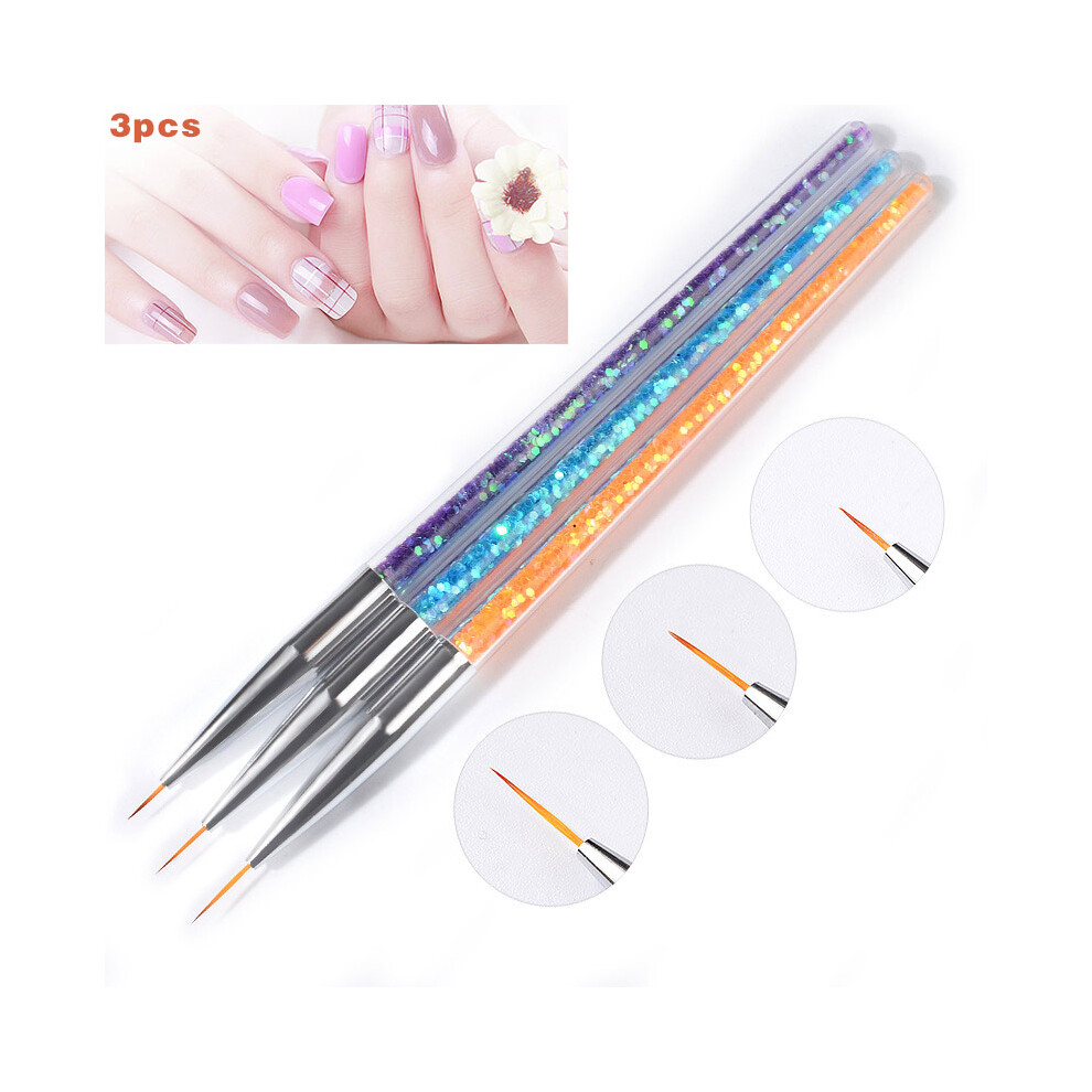 Dachuang Beauty 3Pc Nail Art Pen Set For Gel Polish