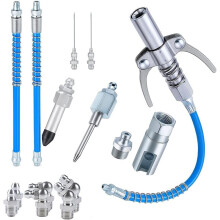 14-Teiliges Zubehörset, 12-Zoll-Schlauch, Nadelspender, Hydraulikkupplungen und Gummidüse für Traktoren, Fahrzeuge und Maschinen