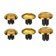 6-in-1 Metal Thumb Joystick Cap Accessory for PS5 Dualsense  Series Controller 6 Interchangeable Joysticks Gold