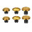 6-in-1 Metal Thumb Joystick Cap Accessory for PS5 Dualsense  Series Controller 6 Interchangeable Joysticks Gold 1