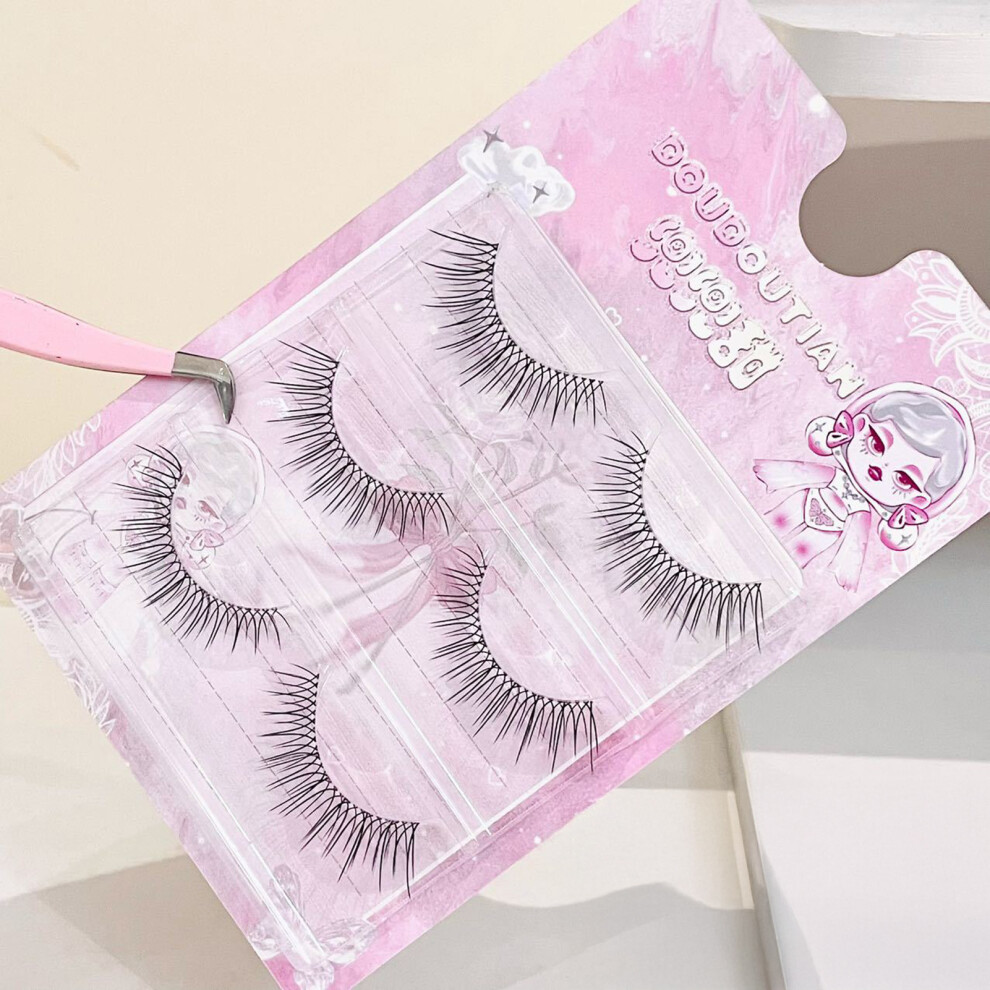Creation-3C 3 Pairs Reusable Invisible Lashes
