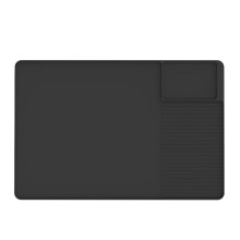 Silicone Coffee Mat 24x16In Coffee Bar Mat with Detachable Dish Drying Mat for Kitchen Countertops Coffee Accessories A