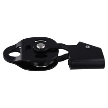 Seilrolle, Seilzugrolle, Einzelrolle, Schwerlast-Seilzugblock für 8-12 mm Seil, Seilzugrolle, Schwarz