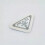 (White) Metal Leather Brooch 1