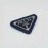 (Black) Metal Leather Brooch 1