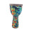 8" African PVC Drum with Goatskin Surface, Colorful Pattern for Beginners 2