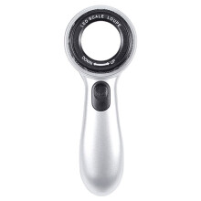Wiederaufladbare 30-Fache Handlupe mit LED-Leuchten, Beleuchtete Lupe, 4 Lichtmodi, Waage, Schmucklupe