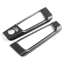 Carbon Fiber RHD Car Rearview Mirror Adjustment Window Button Sticker for 500 Abarth 595 695 2008-2023