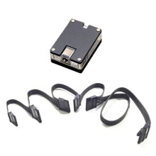 DC12V 5.5x2.5mm to 12V 5V  HDD SSD Power Cable Hard Disk Adapter Module Power Supply - Nas 5SATA