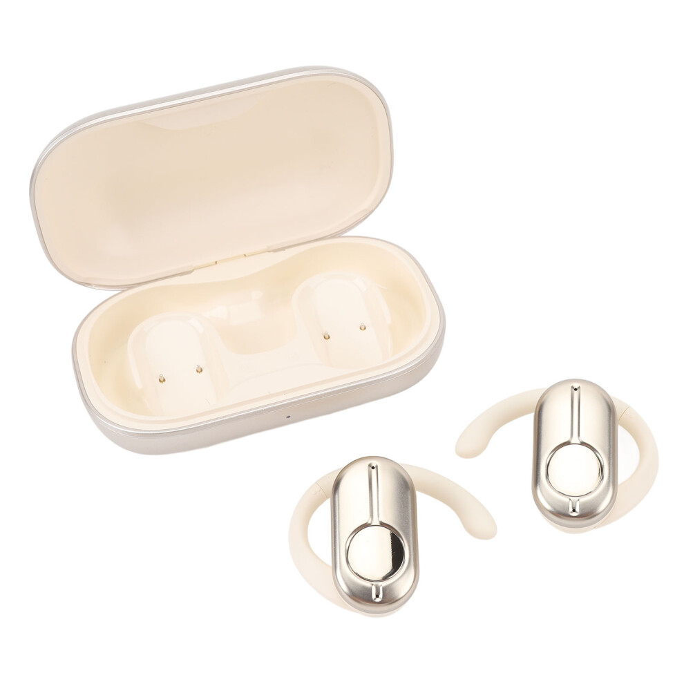 Wireless Open Ear Headphones Bluetooth 5.3 Ipx4 Waterproof With Charging Case Gold 4621386019088