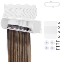 Haarverlengingshouder voor Styling, 4 Installatiemodi met Gereedschap, Haarverlengingshouder Ontworpen voor Het Wassen van A