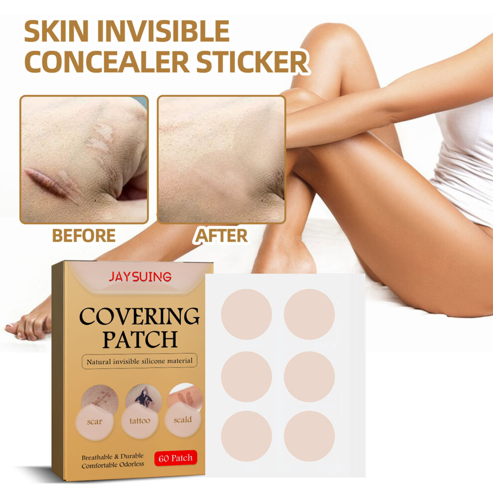 Dcph-Clothing 60Pcs Invisible Concealer Stickers For Scars & Birthmarks