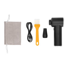 Aluminum Alloy Air Duster With Brushless Motor Led Light Design Rechargeable Cordless High Performance Jet Blower For Electronic Devices Keyboards