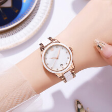 Reloj de cuarzo bicolor en oro rosado, 13 mAh, 34,7 mm, 200 mm