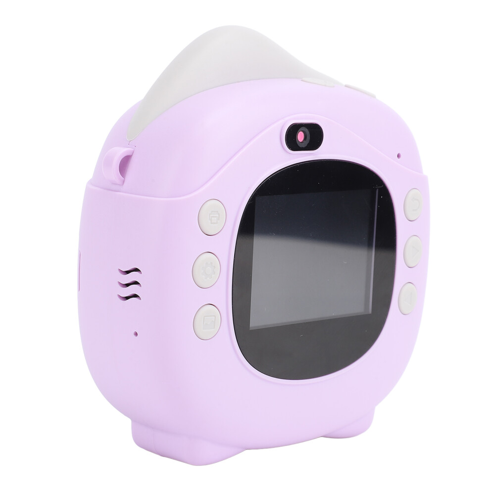 Instant Camera 12Mp Fhd Digital Zoom 2.4 Inch Ips Screen 800Mah Thermal Instant Print Camera Compatible With Travel Selfie Purple 3577948743469