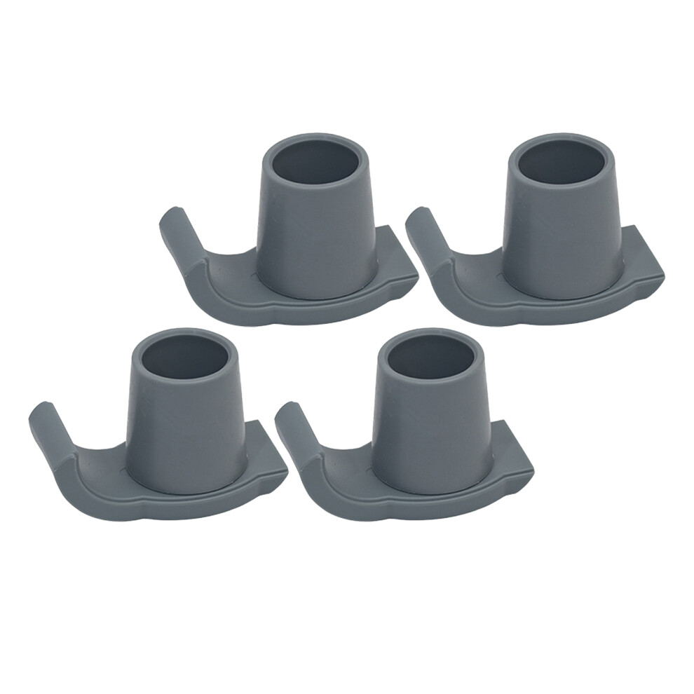 Grey Universal Walker Ski Glides 4 Pcs Rubber For Seniors Walkers