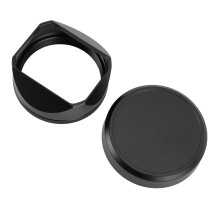 Quadratische Gegenlichtblende aus Aluminiumlegierung, kompatibel mit Kamera X100VI und X100V, inklusive Objektivdeckel und externen Filtern