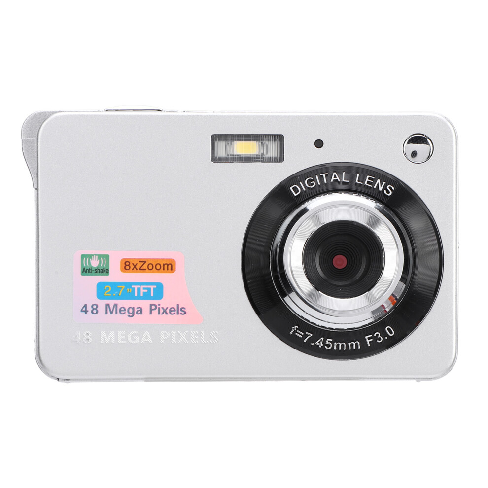 Digital Camera With Fill 2.7 Inch Tft Lcd Screen Anti Shake 48Mp 550Mah Auto Focus 8X Digital Zoom Camera Compatible With Present Light 3261658325038