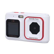 Digital Camera 72MP 2.5K Video Output Dual Screen Compact Camera 16X Zoom Autofocus Selfie Camera Compatible With Travel Gatherings Graduations White