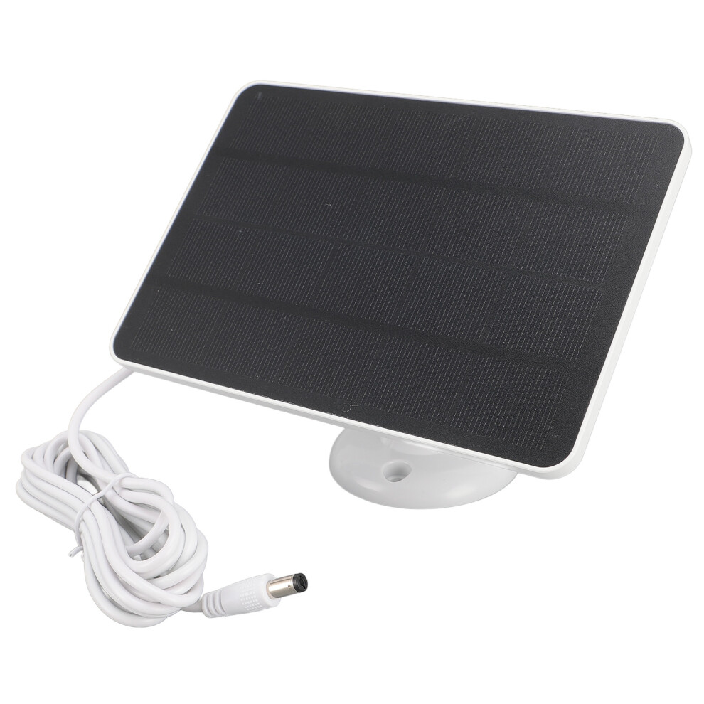 Security Camera Solar Panel Charger High Efficiency 4W Monocrystalline Outdoor Camera Solar Panel Compatible With Video Doorbell White 3140076295355