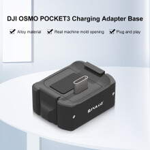 PULUZ PU897B Camera-oplaadadapter, basis voor camerastandaard, montageadapter compatibel met DJI OSMO Pocket 3