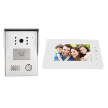 Sistema videocitofonico cablato con schermo TFT a colori da 7 pollici, visione notturna a infrarossi, kit videocitofono compatibile con ville