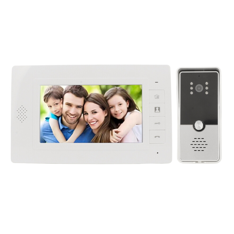 Video Doorbell Camera With 7 Inch Tft Monitor Wired Night Vision 2 Way Talk Surveillance Video Doorbell Compatible With Home Security 3263573737781