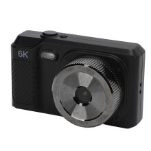 Câmera digital portátil de 68 MP, Full HD 1080p, tela TFT de 2,7 polegadas, foco manual, zoom digital de 16x, recarregável, preta.