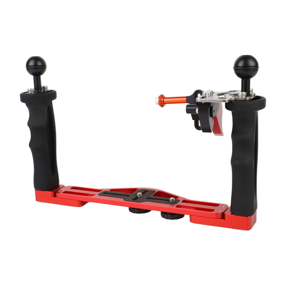 Dual Handle Camera Diving Rig Adjustable Handheld Underwater Tray Stabilizer Rig With Shutter Release Lever Compatible With Dslr Camera 3026156186990