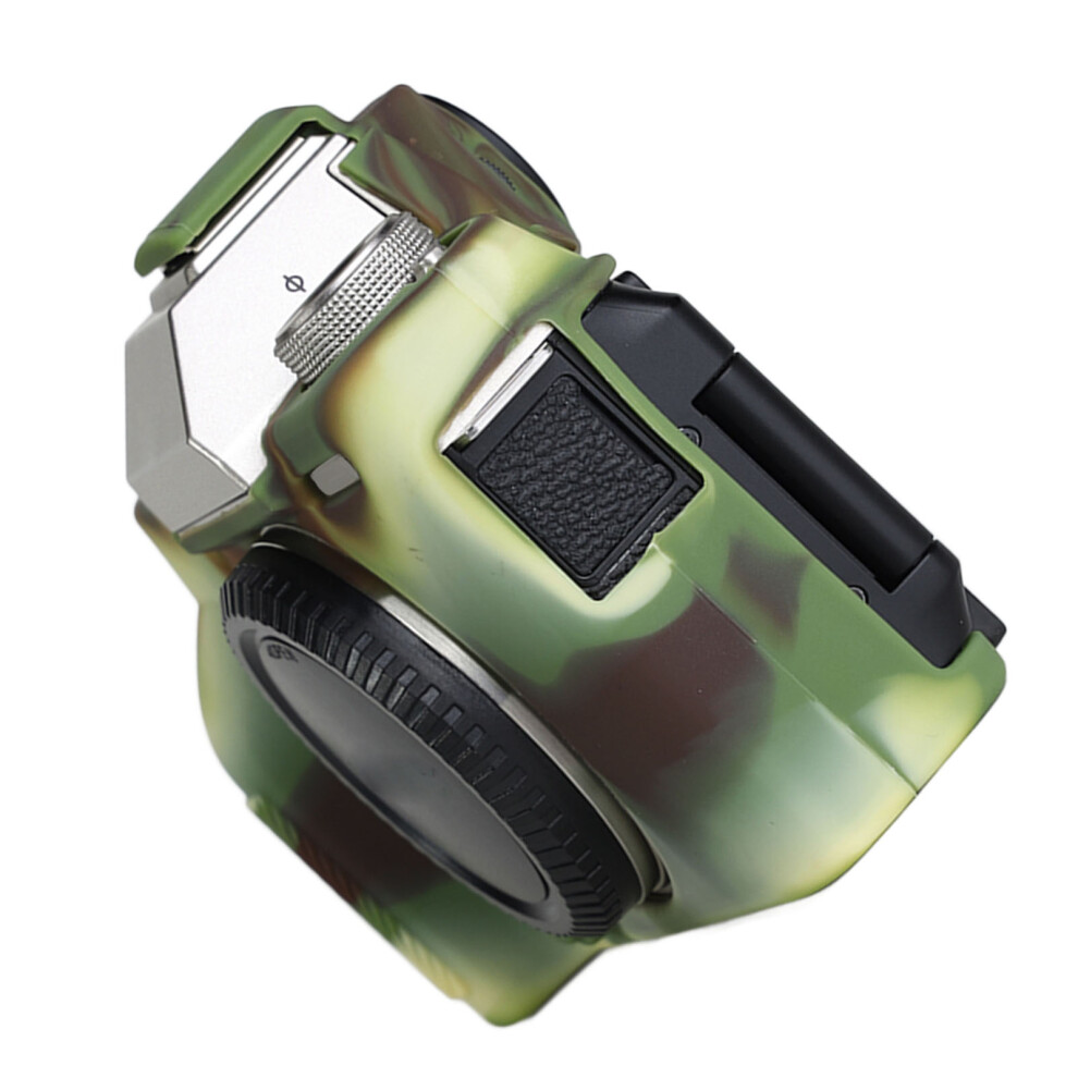 Silicone Camera Protective Case Anti Scratch Soft Silicone Protective Cover Protector Skin Compatible With Fujifilm Xt200 Camouflage 3098072150867
