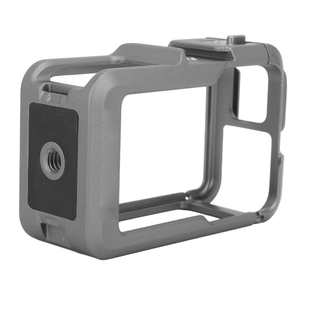 Action Camera Cage Aluminum Alloy Quick Release Protective Camera Housing Frame With Dual Cold Shoe Interface Compatible With Osmo Action 4 3 3070641584860