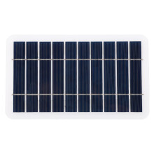 2W 5V Small Solar Panel Monocrystalline DC5521 Output Waterproof Dustproof Protable Mini Solar Panel Compatible With 3.7‑5V Battery