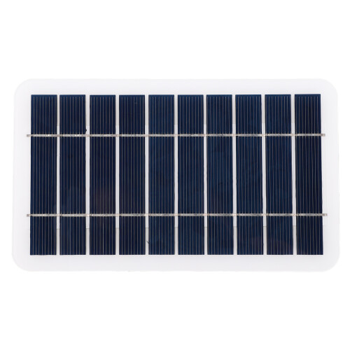 2W 5V Small Solar Panel Monocrystalline DC5521 Output Waterproof Dustproof Protable Mini Solar Panel Compatible With 3.7‑5V Battery