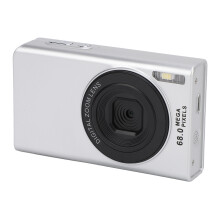 Digitale camera Smart 4K 68MP 2,4 inch 16x zoom Autofocus voorkomt trillingen Continu-opnamen Ingebouwde invulverlichting Vlogcamera Zilver