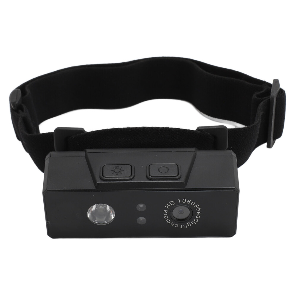 Led Headlamp Camera Support Intelligent Gesture Sensor Switch Headlamp Wearable Body Cam Headlight Video Camcorder With Elastic Headband Black 3343367412473