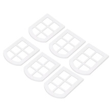 6 pezzi di finestre in scala 1:12, legno di tiglio naturale, 7,6 10,3 cm