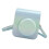 Instant Camera Case Rainproof Scratch Proof PU Leather Camera Protective Bag with Shoulder Strap Compatible With Mini 12 Blue Green 1