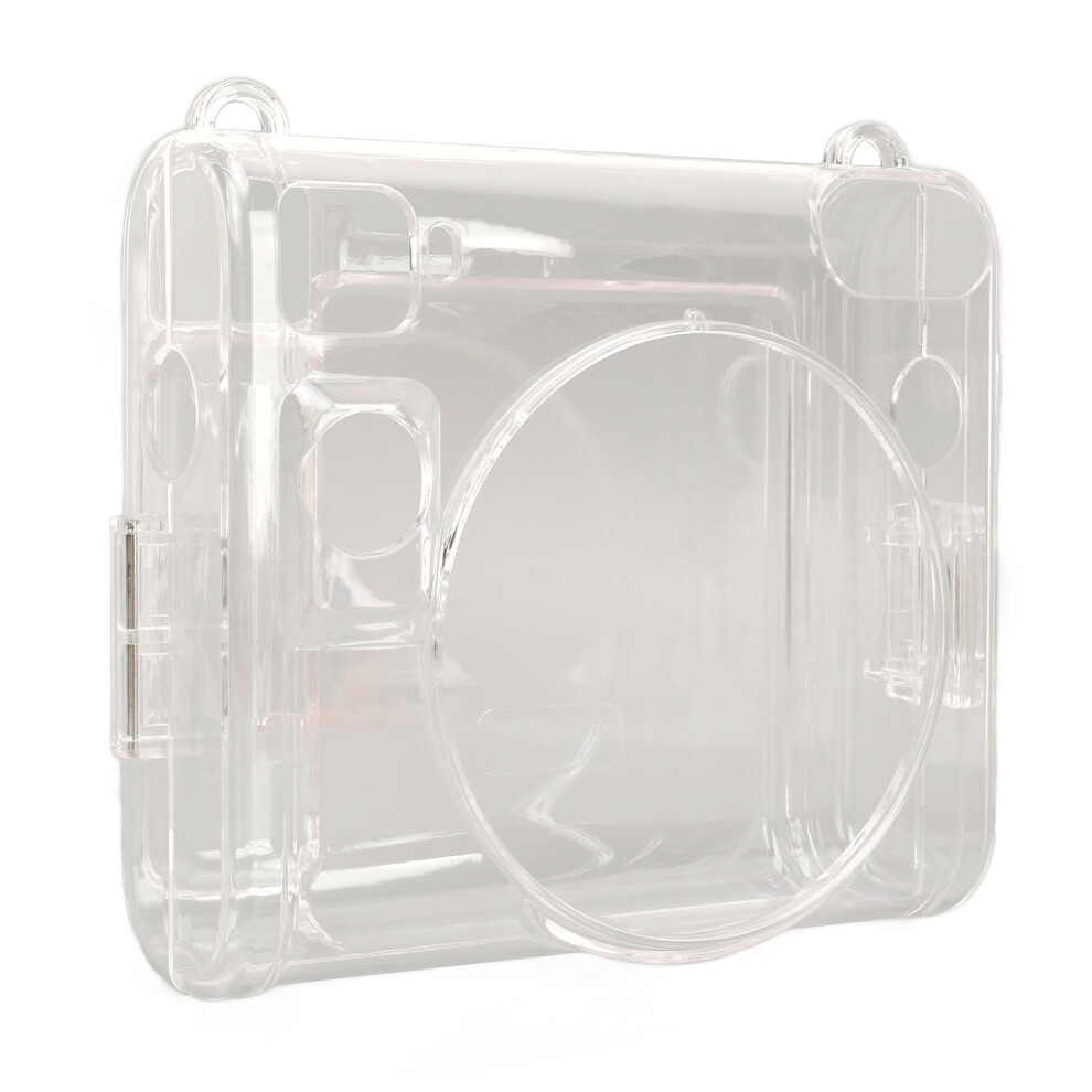 Instant Camera Case Protective Cover Clear Hard Shell With Adjustable Detachable Strap Instant Camera Accessory Compatible With Instax Square Sq40 3223748789823