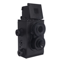35mm filmcamera met dubbele lens, doe-het-zelf klassieke retro dubbele reflex filmcamera (TLR) compatibel met 35mm 135 film