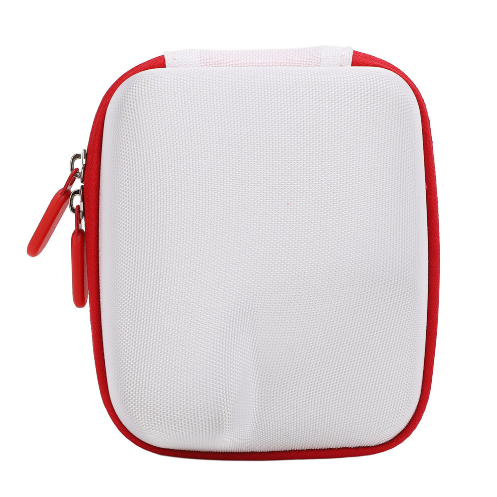 Instant Camera Hard Case Eva Velvet Shockproof Instant Film Camera Carrying Case With Lanyard Compatible With Outdoor Travel And Red/White 3553505148694