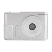 Digital Camera 48MP 4K 16x Digital Zoom 2.4 Inch Screen Portable Compact Camera Compatible With Kids Students Vlog Silver