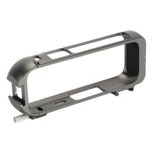 Capa protetora para câmera de ação com operação prática, porta dupla para sapata fria e rosca de 1/4", compatível com Insta 360 X4.