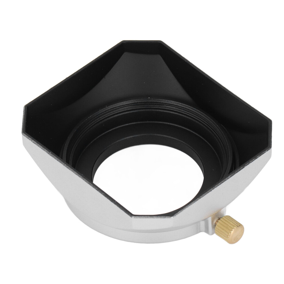 37Mm Lens Hood Square Lens Hood Shade Accessory Sun Shade Shield Compatible With Digital Camera Silver 3000964461524