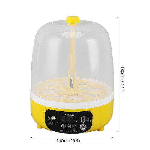 4-Eier-Inkubator 7W USB ABS-Schaum 137x180mm Weiß 1