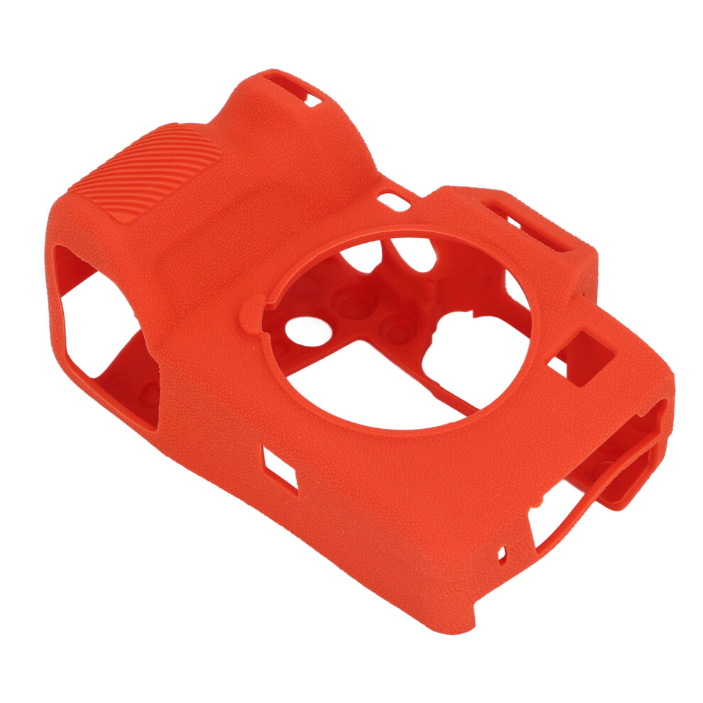 Silicone Protective Case Compatible With A7r5 Soft Shockproof Anti Slip Digital Camera Housing Cover Body Skin Case Orange 3575902814682