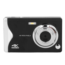 Digitale camera 4K autofocus videocamera 48MP 16x zoom AF autofocus draagbare compactcamera compatibel met fotografie en reizen zwart