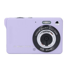 Câmera digital de bolso de 50MP, 1080P, tela de 2,8 polegadas, autofoco, estabilização eletrônica de imagem, roxa.