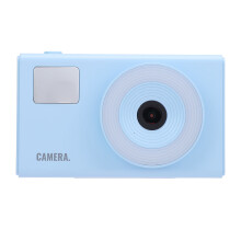 4K Digital Camera 48MP HD 16x Zoom WDR Stabilization Music Beauty Retro Compact Camera with Fill Light Compatible With Teens Students Blue